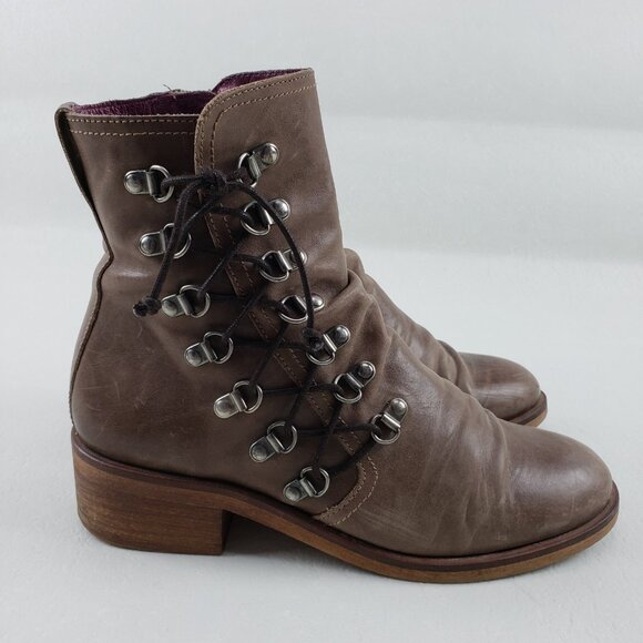 Mala Vita MTNG Agatha Boot Womens 8.5-9 39 Brown Sundance Boho Moto Ankle Spain - Picture 2 of 14